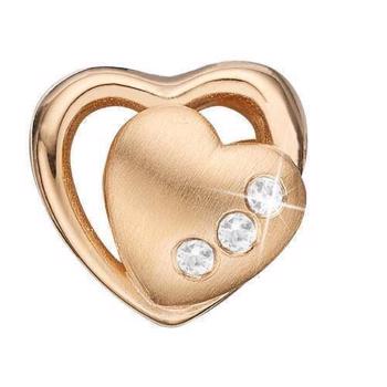 Køb dit  Hjerte i hjerte med 3 topaser fra Christina smykker hos Ur-Tid.dk